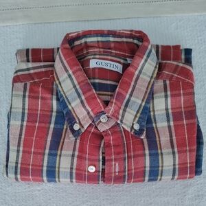 Rare Gustin Plaid Flannel Shirt